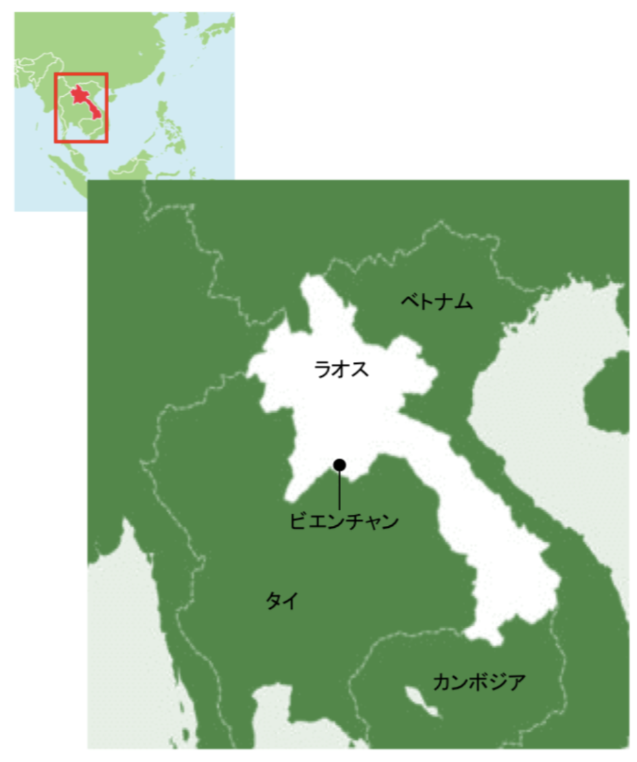 ラオスの地理的立地